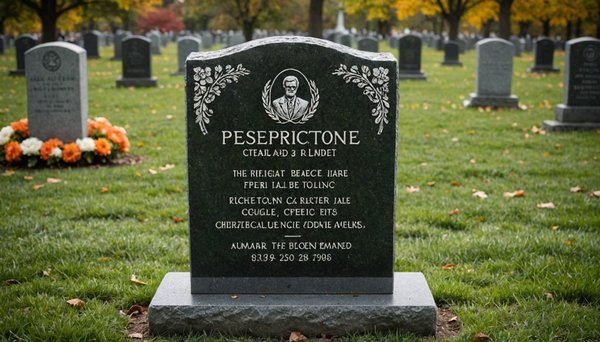 Pierre tombale moderne : personnalisation et design épuré